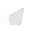 Design-Universalboard 3-in-1, Filz grau, 750 x 1200 mm