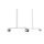 Design-Universalboard 3-in-1, Filz grau, 750 x 1200 mm