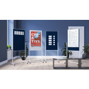 Design-Universalboard 3-in-1, Filz blau, 750 x 1200 mm