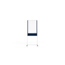 Design-Universalboard 3-in-1, Filz blau, 750 x 1200 mm