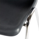 SET: 4x Formschalenstuhl Premium  450/800x 490x 520 mm, chrom/anthrazit