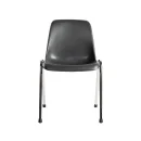 SET: 10x Formschalenstuhl Premium  450/800x 490x 520 mm, chrom/anthrazit