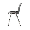 SET: 10x Formschalenstuhl Premium  450/800x 490x 520 mm, chrom/anthrazit