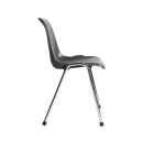 SET: 10x Formschalenstuhl Premium  450/800x 490x 520 mm, chrom/anthrazit