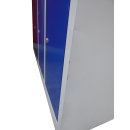 Gebraucht: L&uuml;llmann&reg; F&auml;cherschrank mit 12 F&auml;chern - grau/blau