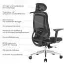 B&uuml;rodrehstuhl Flex, schwarz/schwarz