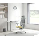 B&uuml;rodrehstuhl Flex, grau/gelb