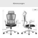 B&uuml;rodrehstuhl Flex Duo, grau/schwarz