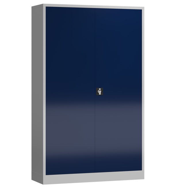 Gebraucht: XL Aktenschrank Metall 194,5x120 blau abschließbar