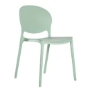 Designstuhl aus Polypropylen, Farbe salbei
