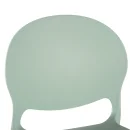 Designstuhl aus Polypropylen, Farbe salbei