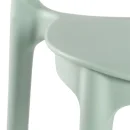 Designstuhl aus Polypropylen, Farbe salbei