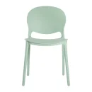 Designstuhl aus Polypropylen, Farbe salbei