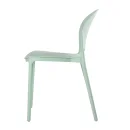 Designstuhl aus Polypropylen, Farbe salbei