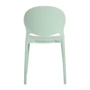 Designstuhl aus Polypropylen, Farbe salbei