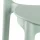 Designstuhl aus Polypropylen, Farbe salbei