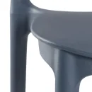 Designstuhl aus Polypropylen, Farbe rauchblau