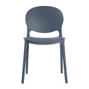Designstuhl aus Polypropylen, Farbe rauchblau