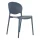 Designstuhl aus Polypropylen, Farbe rauchblau