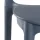 Designstuhl aus Polypropylen, Farbe rauchblau