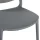 Designstuhl aus Polypropylen, Farbe blaugrau