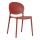 Designstuhl aus Polypropylen, Farbe rostrot