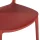 Designstuhl aus Polypropylen, Farbe rostrot