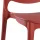 Designstuhl aus Polypropylen, Farbe rostrot