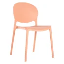 Designstuhl aus Polypropylen, Farbe rosé