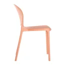 Designstuhl aus Polypropylen, Farbe ros&eacute;