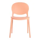 Designstuhl aus Polypropylen, Farbe ros&eacute;