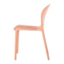 Designstuhl aus Polypropylen, Farbe ros&eacute;