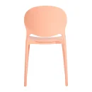 Designstuhl aus Polypropylen, Farbe ros&eacute;