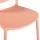 Designstuhl aus Polypropylen, Farbe rosé