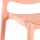 Designstuhl aus Polypropylen, Farbe rosé