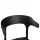 Stapelbarer Designstuhl mit Armlehnen, Farbe schwarz