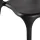 Stapelbarer Designstuhl mit Armlehnen, Farbe schwarz