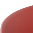 Stapelbarer Designstuhl mit Armlehnen, Farbe rostrot