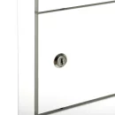 Laptopschrank 10 F&auml;cher - 180x50x50cm - wei&szlig;
