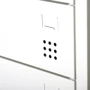 Laptopschrank 10 F&auml;cher - 180x50x50cm - wei&szlig;
