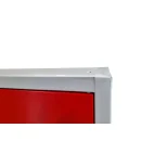 Gebraucht: Metallschrank abschlie&szlig;bar 180x80 rot