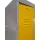 B-WARE - ClassiX Garderobenschrank, 4 Abteile, 1800 x 1185 x 500 mm, lichtgrau/zinkgelb