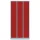 Lüllmann® Fächerschrank mit 9 Fächern - grau/rot