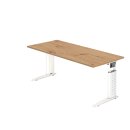 Schreibtisch Canberra, 680-860 x 800 x 800 mm, C-Fuß...