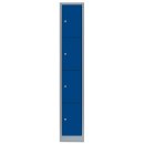 L&uuml;llmann&reg; F&auml;cherschrank mit 4 F&auml;chern - grau/blau