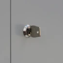 L&uuml;llmann&reg; F&auml;cherschrank mit 8 F&auml;chern - grau/rot
