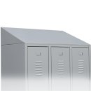Schrägdach Aufsatz für 4er Spind / 200 x 1170 x 500 mm...