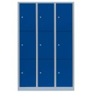 L&uuml;llmann&reg; XL F&auml;cherschrank mit 9 F&auml;chern - grau/blau