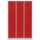 Lüllmann® XL Fächerschrank mit 9 Fächern - grau/rot