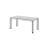 Schreibtisch Quebec - höhenverstellbar - B 1600 mm - 4-Fuß - silber/grau